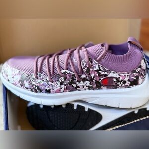 Champion Women's Purple and White Sneakers Size 9